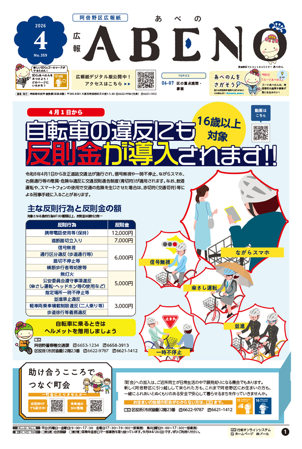 広報あべの4月号