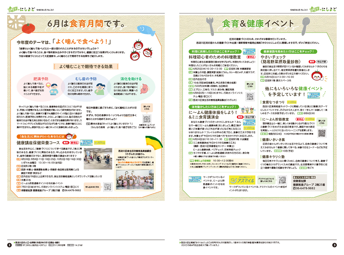 西淀川区広報紙 きらり☆にしよど6月号